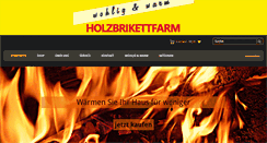 Desktop Screenshot of holzbrikettfarm.de